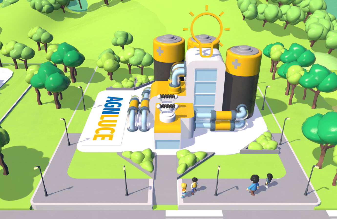 Gli edifici della città