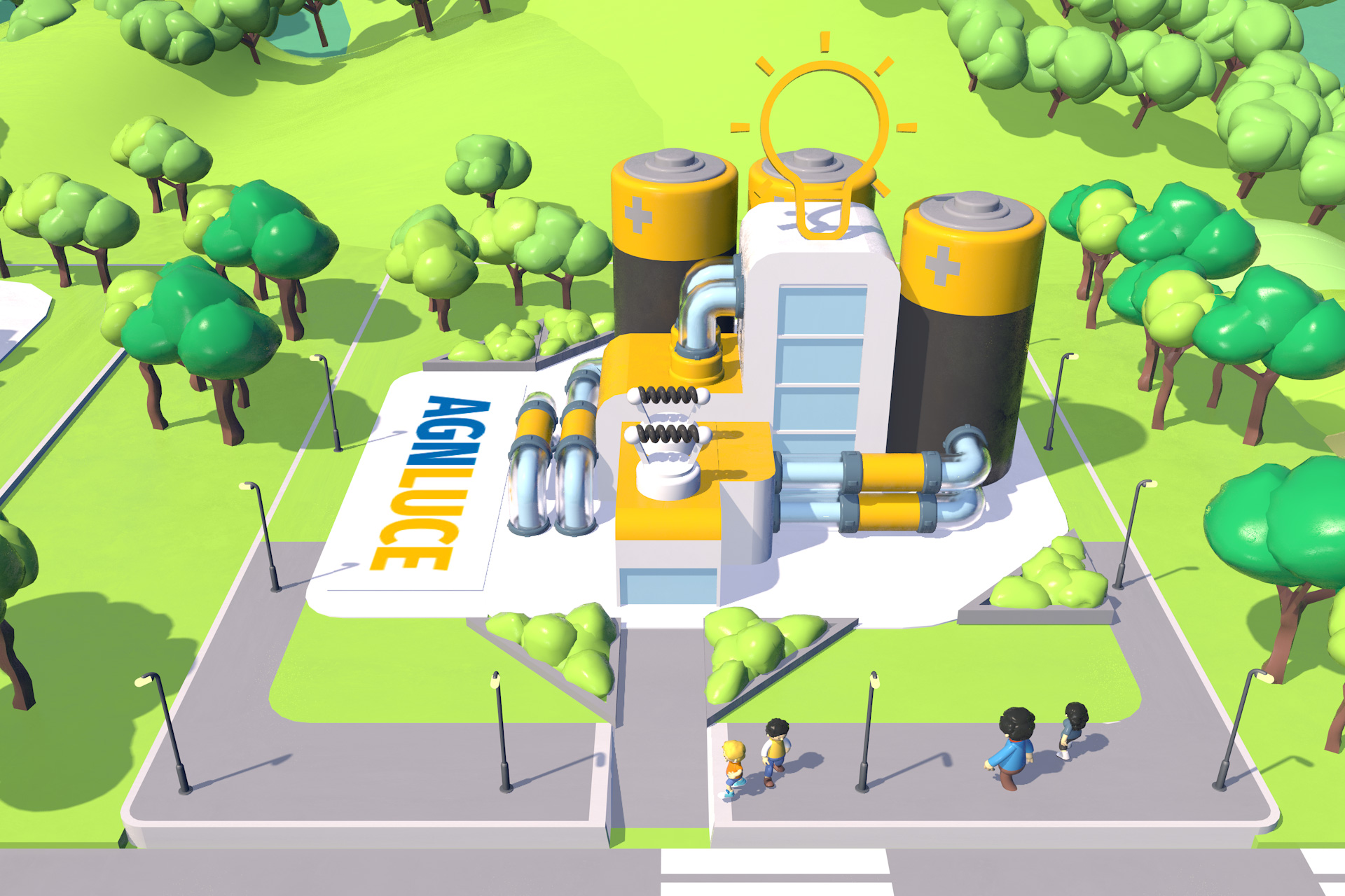 Gli edifici della città